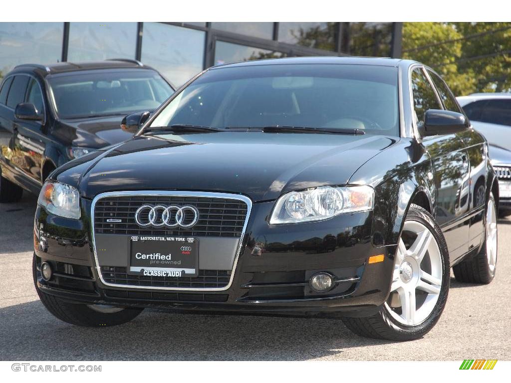 2007 A4 2.0T quattro Sedan - Brilliant Black / Ebony photo #1