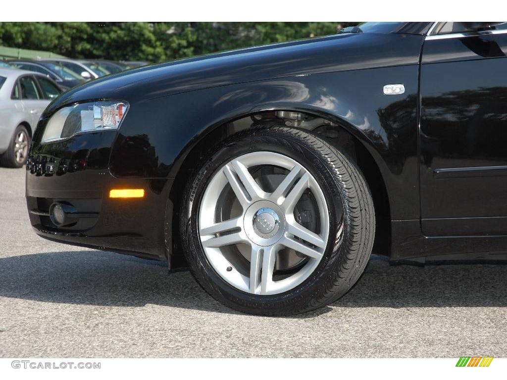 2007 A4 2.0T quattro Sedan - Brilliant Black / Ebony photo #3