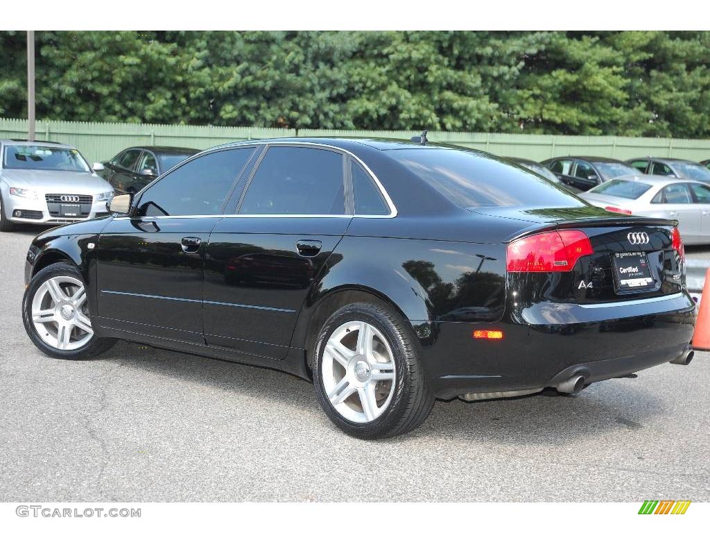 2007 A4 2.0T quattro Sedan - Brilliant Black / Ebony photo #11