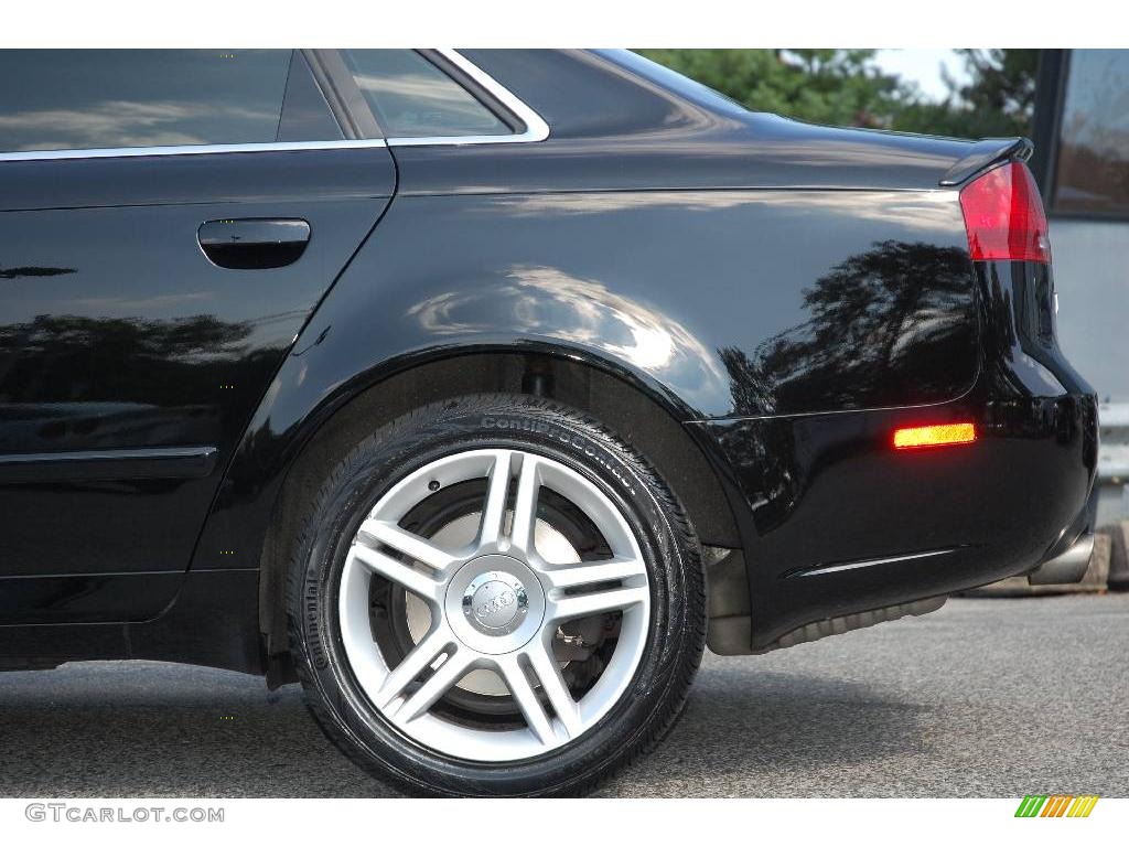 2007 A4 2.0T quattro Sedan - Brilliant Black / Ebony photo #12