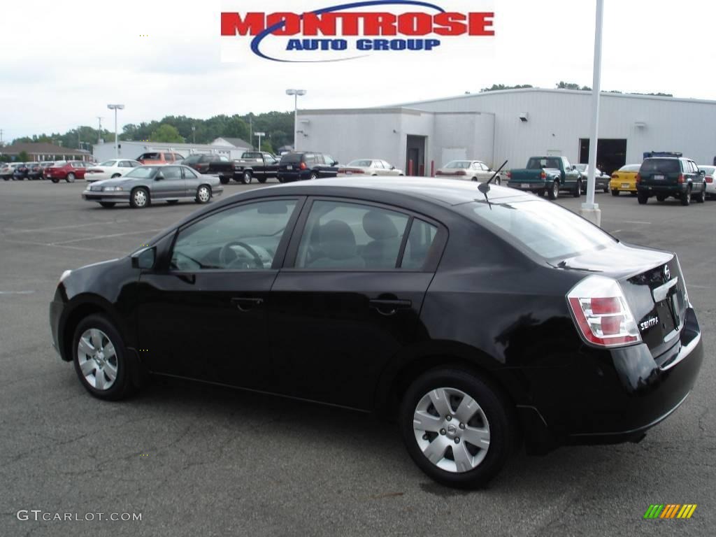 2007 Sentra 2.0 - Super Black / Charcoal/Steel photo #6