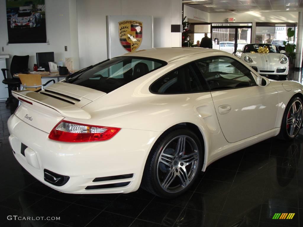 2009 911 Turbo Coupe - Cream White / Cocoa Brown photo #5