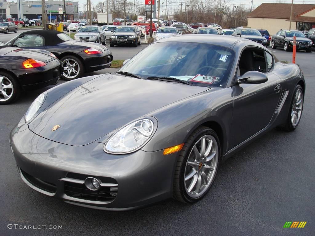 Meteor Grey Metallic 2008 Porsche Cayman Standard Cayman Model Exterior Photo #1638480