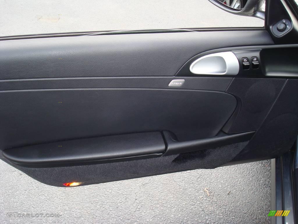 2008 Porsche Cayman Standard Cayman Model Black Door Panel Photo #1638535