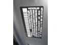 2008 Porsche Cayman Standard Cayman Model Info Tag