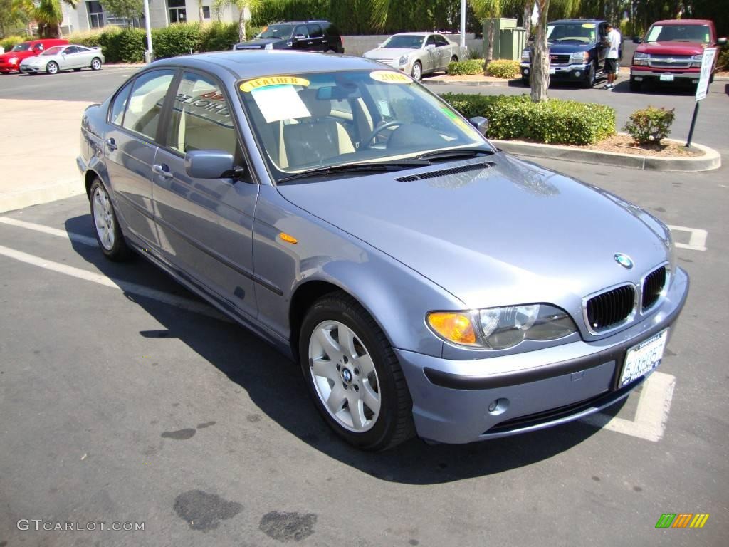 2004 3 Series 325i Sedan - Steel Blue Metallic / Sand photo #4