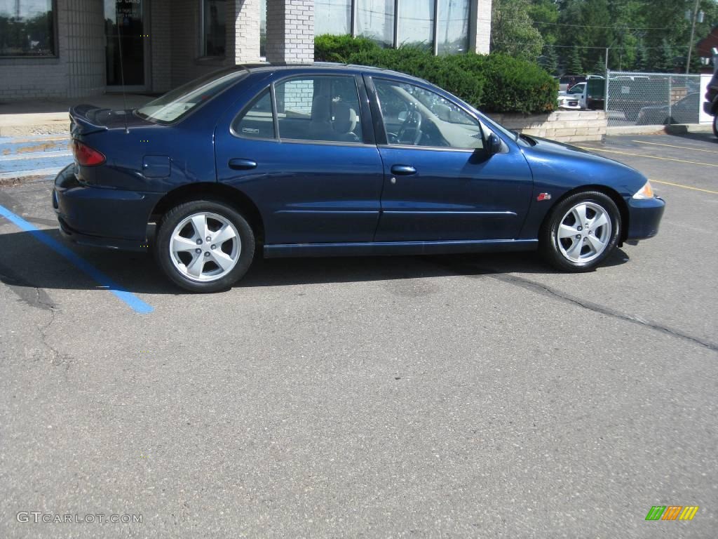 2002 Cavalier Z24 Sedan - Indigo Blue Metallic / Neutral photo #3