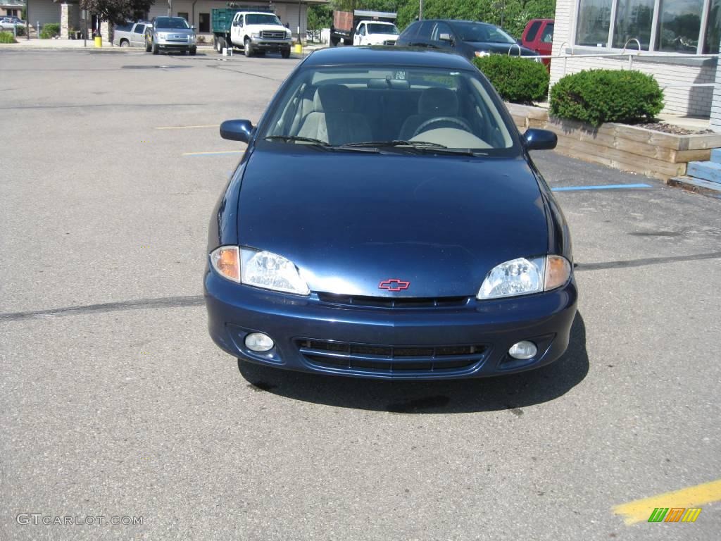 2002 Cavalier Z24 Sedan - Indigo Blue Metallic / Neutral photo #14