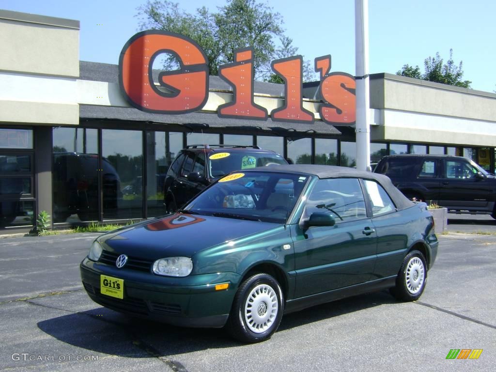 2000 Cabrio GL - Bright Green Pearl / Beige photo #1