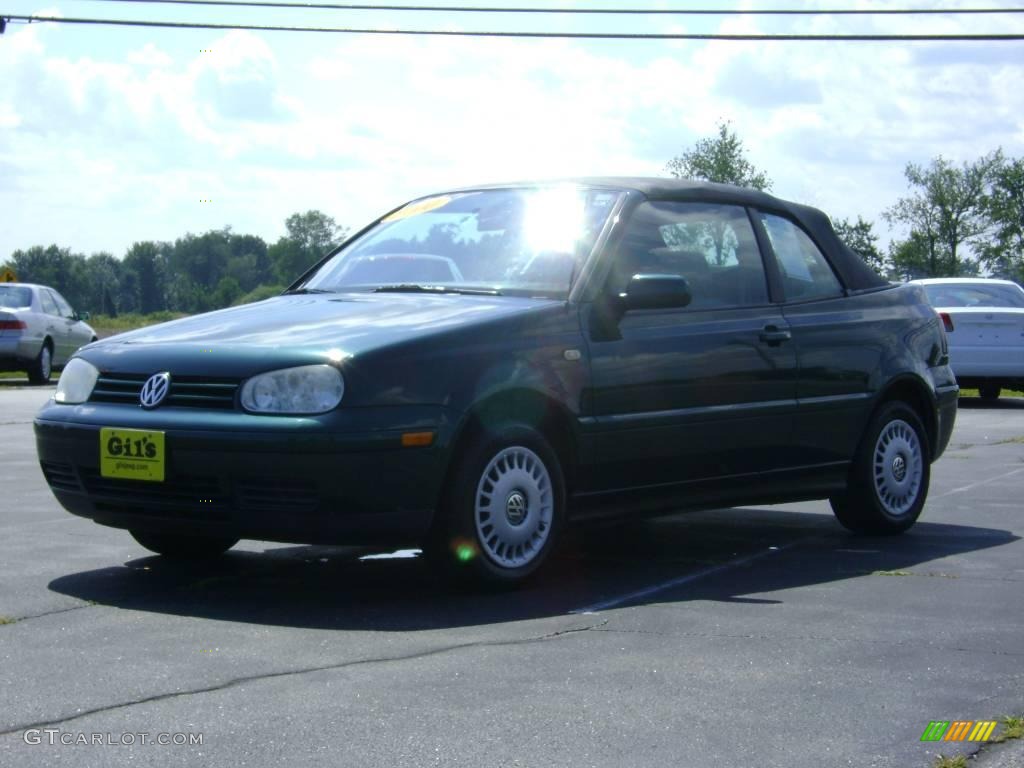 2000 Cabrio GL - Bright Green Pearl / Beige photo #3