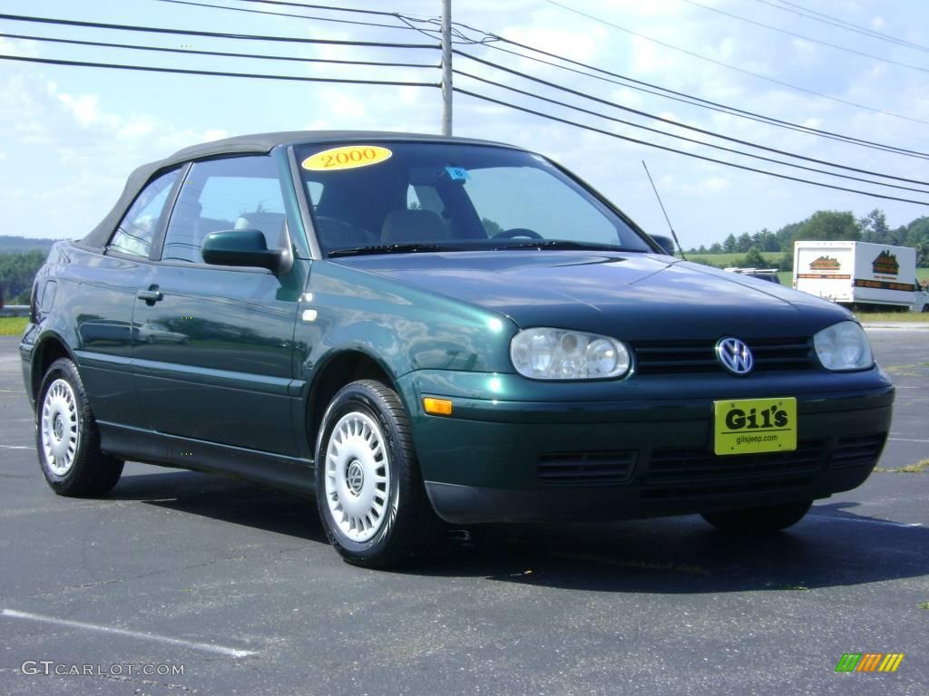 2000 Cabrio GL - Bright Green Pearl / Beige photo #9