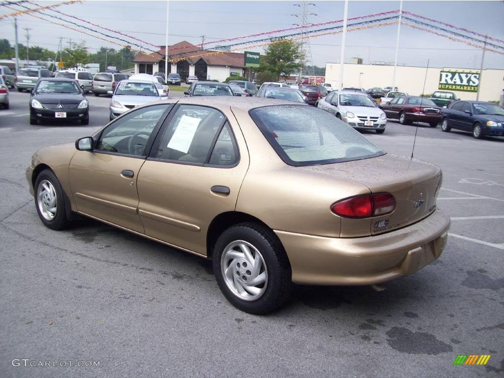 1998 Cavalier LS Sedan - Gold Metallic / Neutral photo #3