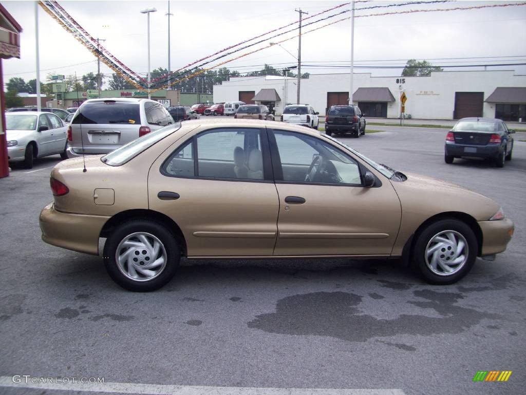 1998 Cavalier LS Sedan - Gold Metallic / Neutral photo #6