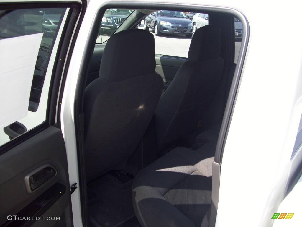 2004 Colorado LS Crew Cab - Summit White / Very Dark Pewter photo #9
