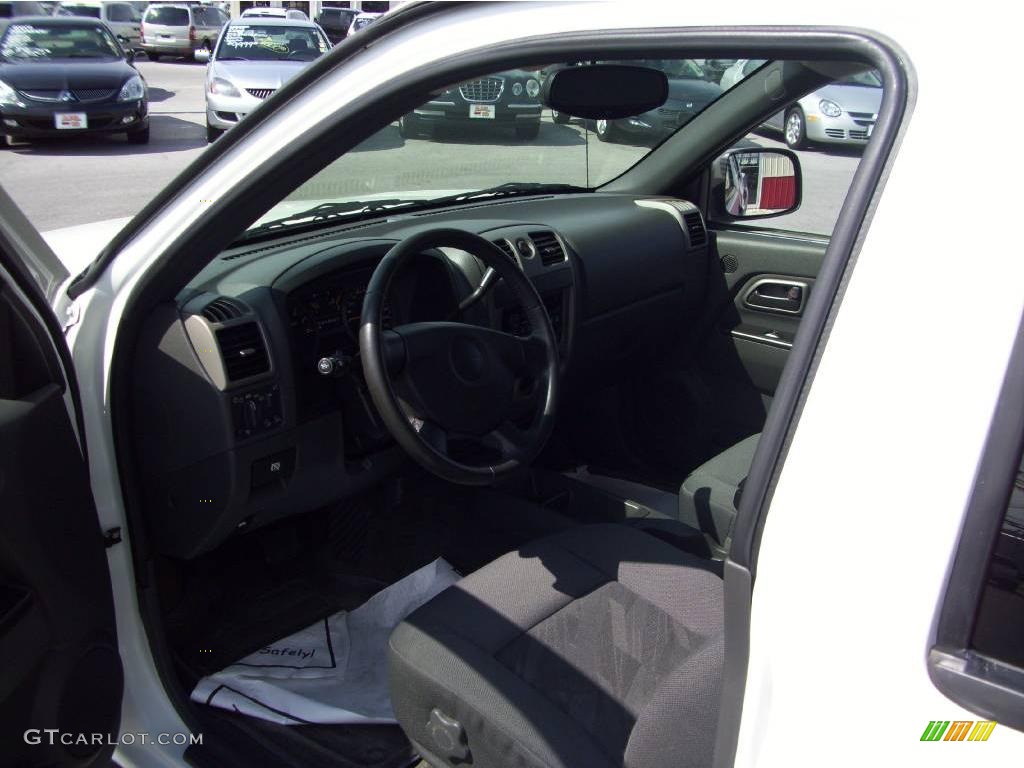 2004 Colorado LS Crew Cab - Summit White / Very Dark Pewter photo #10