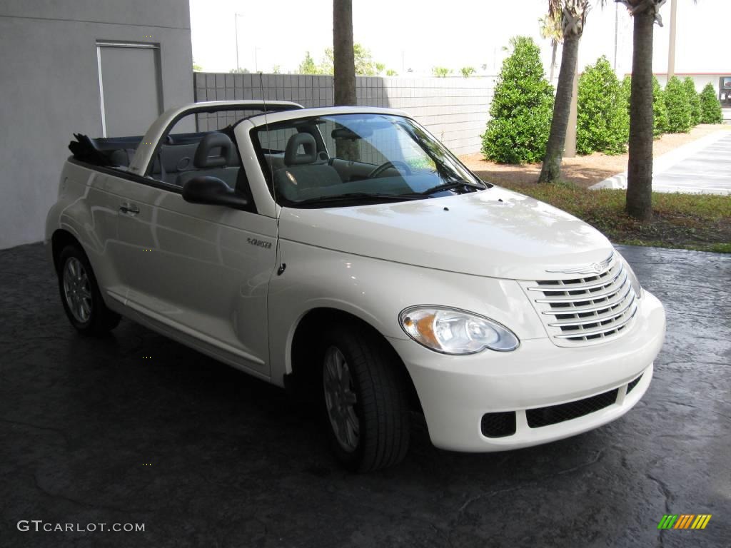 2006 PT Cruiser Convertible - Cool Vanilla White / Pastel Slate Gray photo #5