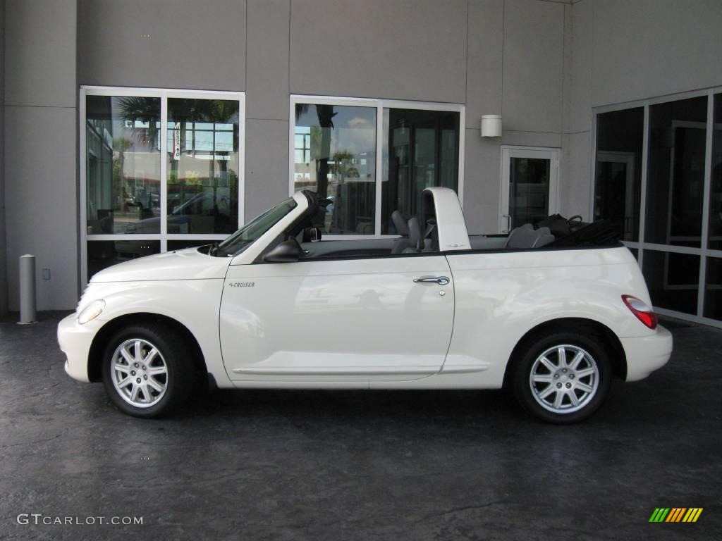 2006 PT Cruiser Convertible - Cool Vanilla White / Pastel Slate Gray photo #7