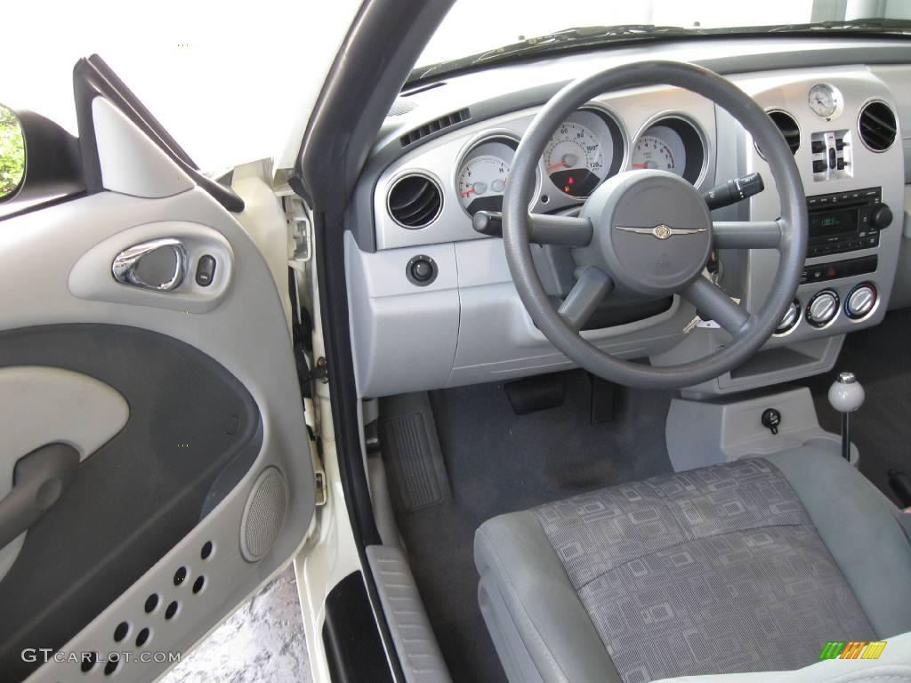 2006 PT Cruiser Convertible - Cool Vanilla White / Pastel Slate Gray photo #10