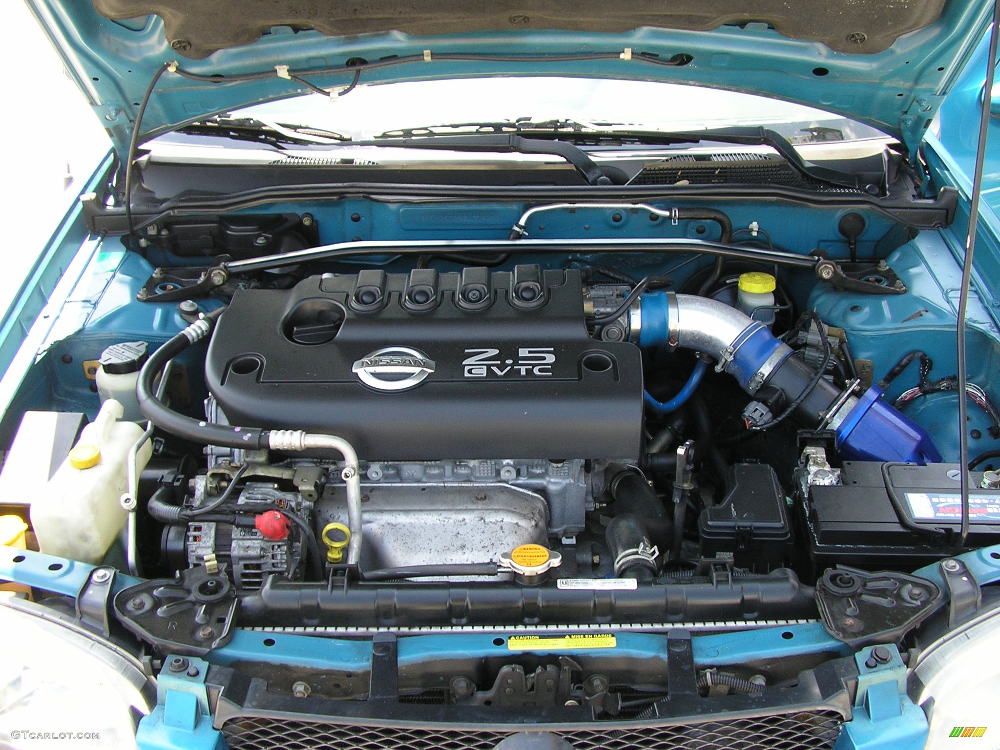 2003 Sentra SE-R - Vibrant Blue Metallic / Stone Gray photo #12