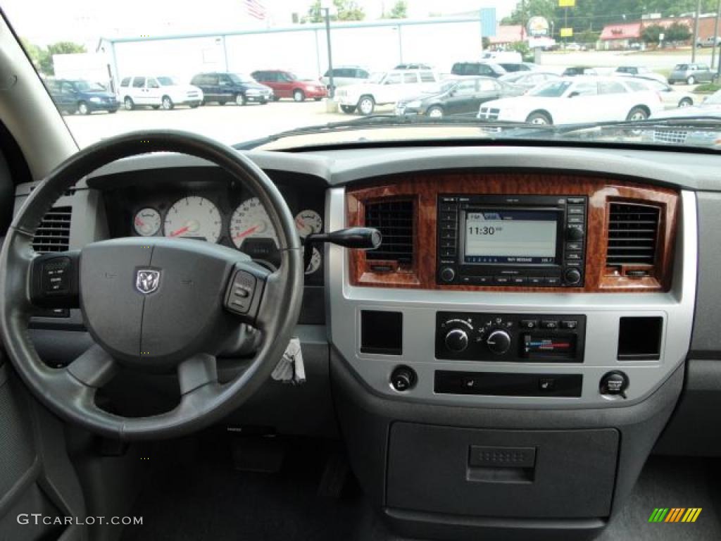 2006 Ram 1500 Laramie Quad Cab - Black / Medium Slate Gray photo #24