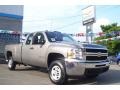 Graystone Metallic - Silverado 2500HD Work Truck Extended Cab 4x4 Photo No. 3