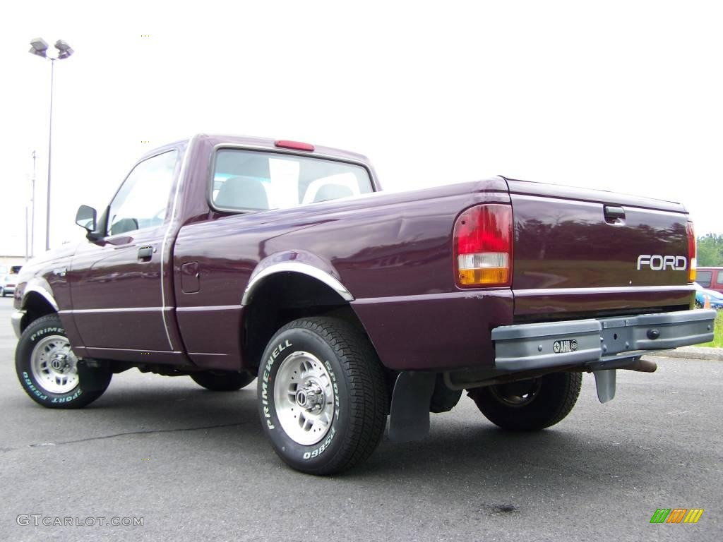 1994 Ranger XLT Regular Cab - Medium Aubergine Metallic / Grey photo #3