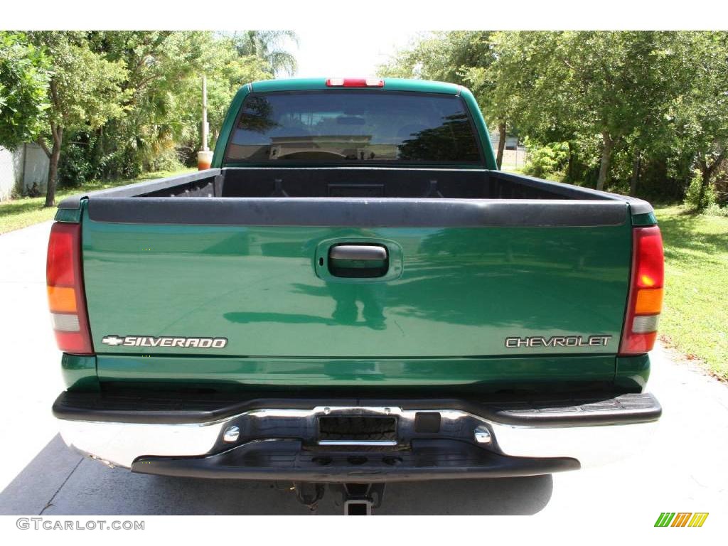 1999 Silverado 2500 LS Extended Cab 4x4 - Meadow Green Metallic / Medium Oak photo #6