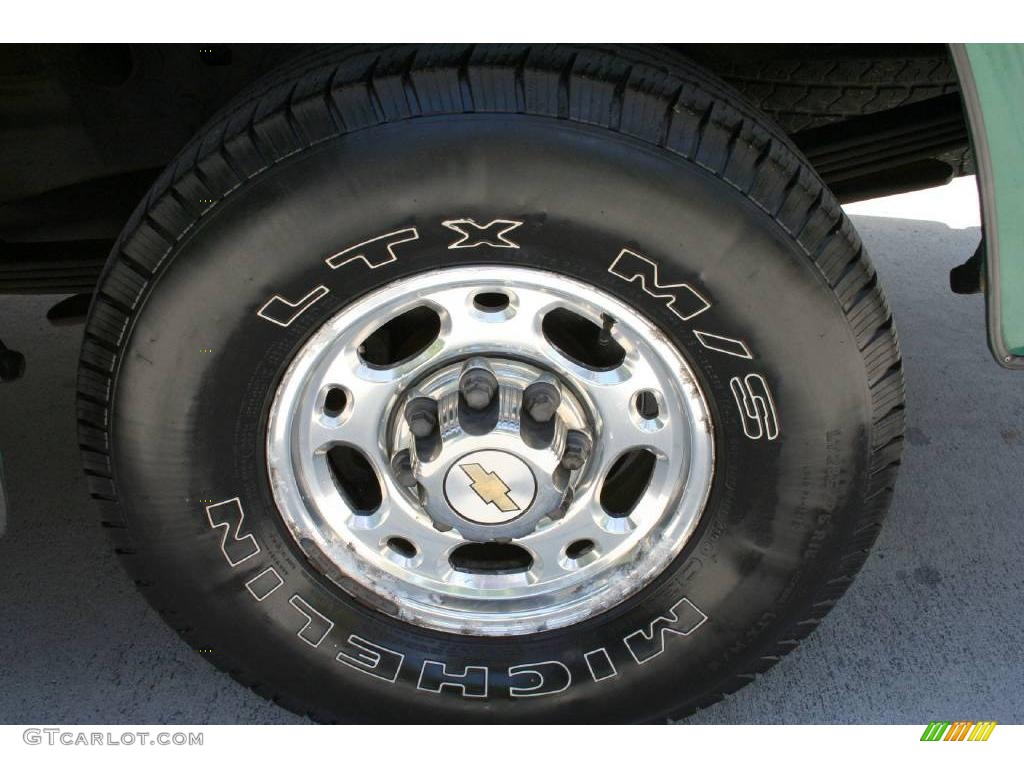 1999 Silverado 2500 LS Extended Cab 4x4 - Meadow Green Metallic / Medium Oak photo #45