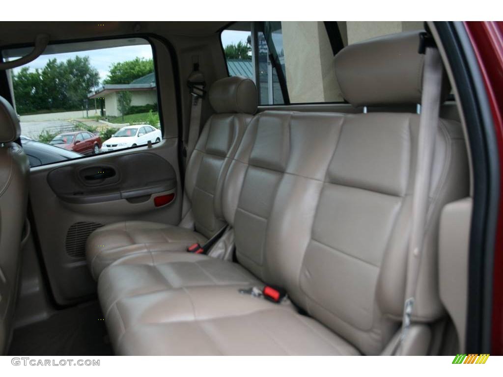 2003 F150 Lariat SuperCrew 4x4 - Toreador Red Metallic / Medium Parchment Beige photo #29