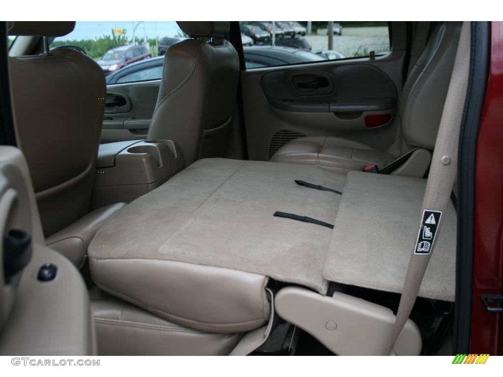 2003 F150 Lariat SuperCrew 4x4 - Toreador Red Metallic / Medium Parchment Beige photo #31