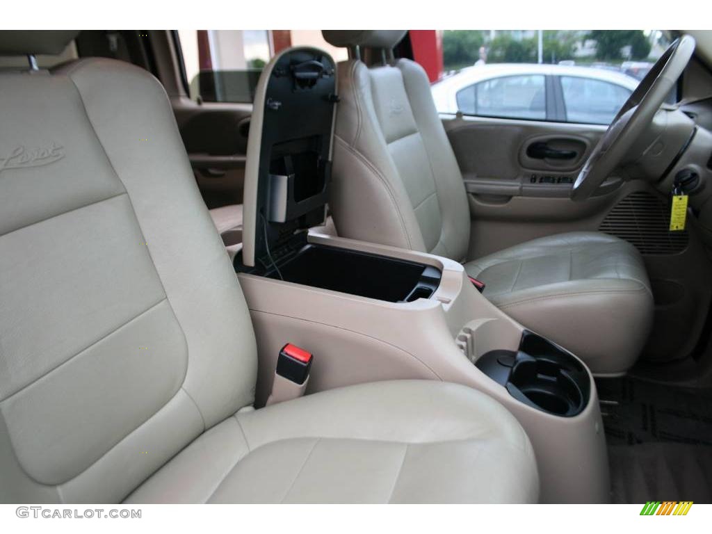 2003 F150 Lariat SuperCrew 4x4 - Toreador Red Metallic / Medium Parchment Beige photo #41
