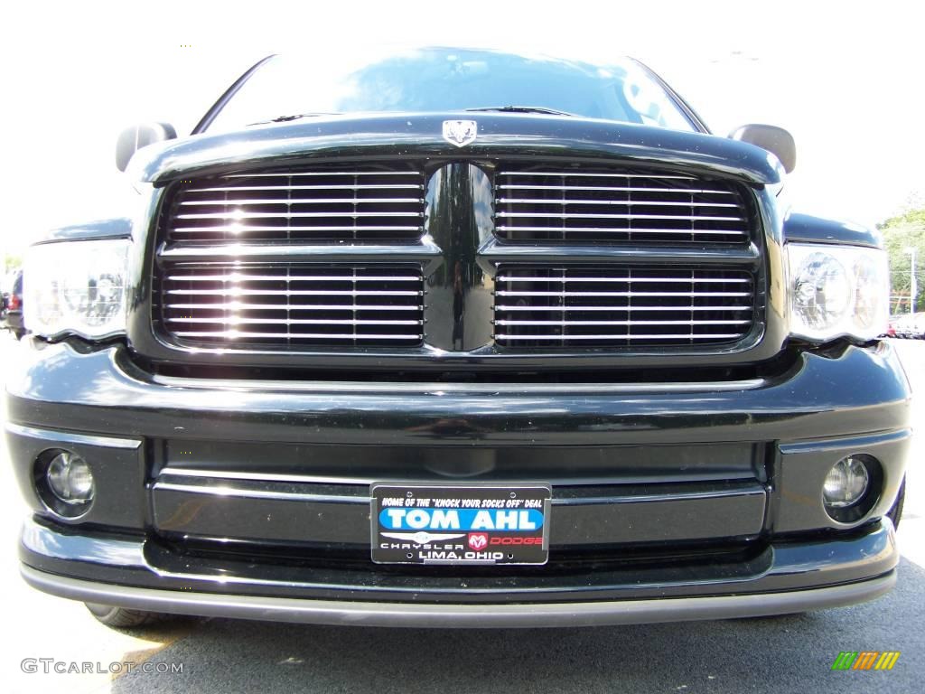 2003 Ram 1500 Thunder Road Quad Cab - Black / Dark Slate Gray photo #3