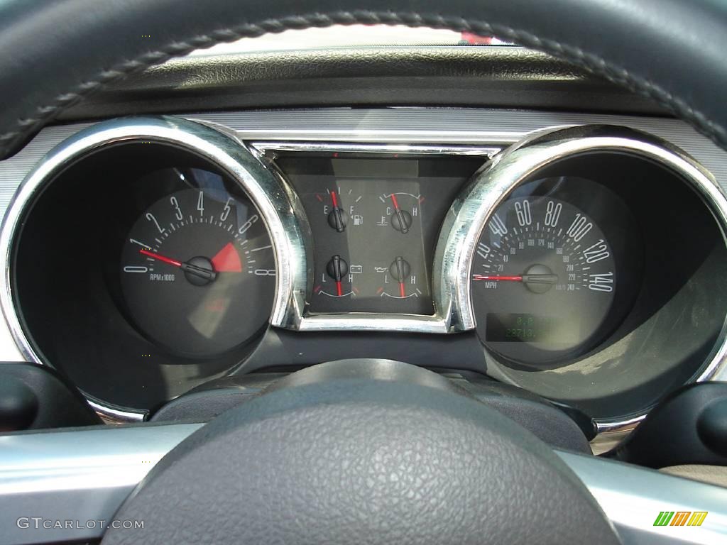 2006 Mustang GT Premium Convertible - Windveil Blue Metallic / Light Parchment photo #22