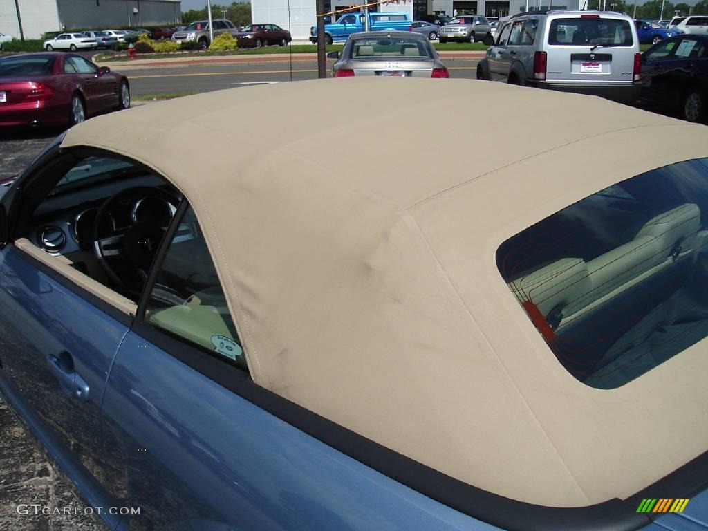 2006 Mustang GT Premium Convertible - Windveil Blue Metallic / Light Parchment photo #28