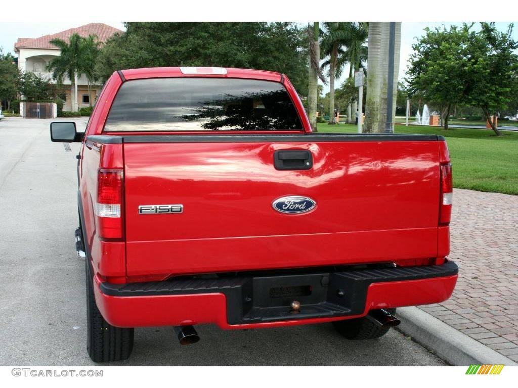2004 F150 FX4 SuperCab 4x4 - Bright Red / Black/Medium Flint photo #8