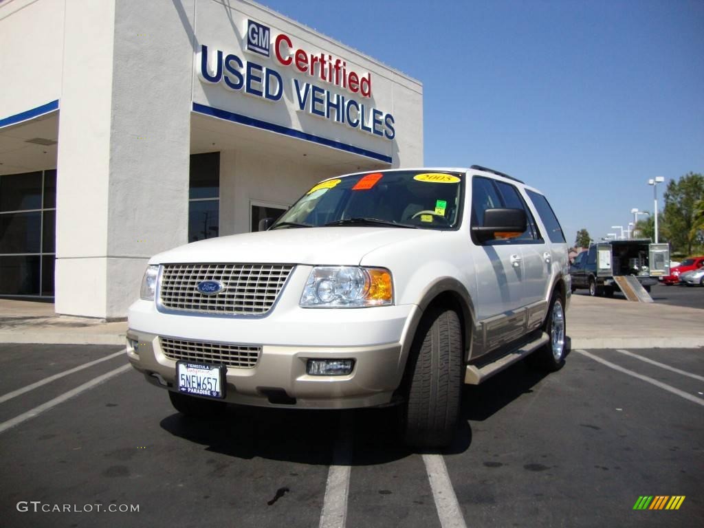 2005 Expedition Eddie Bauer - Oxford White / Medium Parchment photo #1