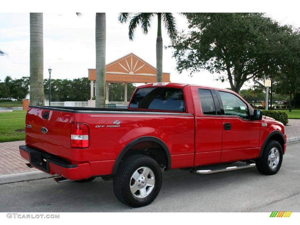 2004 F150 FX4 SuperCab 4x4 - Bright Red / Black/Medium Flint photo #10