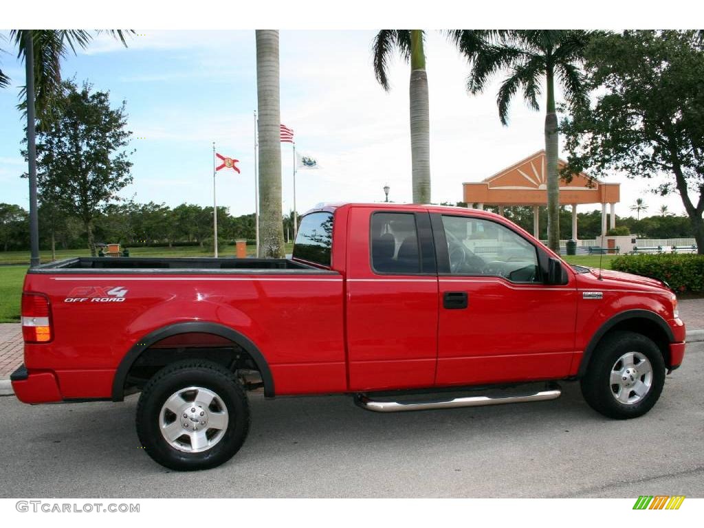 2004 F150 FX4 SuperCab 4x4 - Bright Red / Black/Medium Flint photo #12