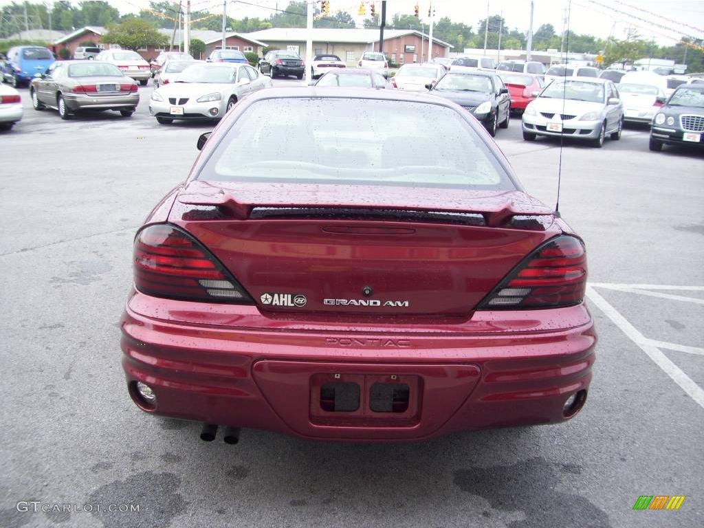 2001 Grand Am SE Sedan - Redfire Metallic / Dark Pewter photo #4