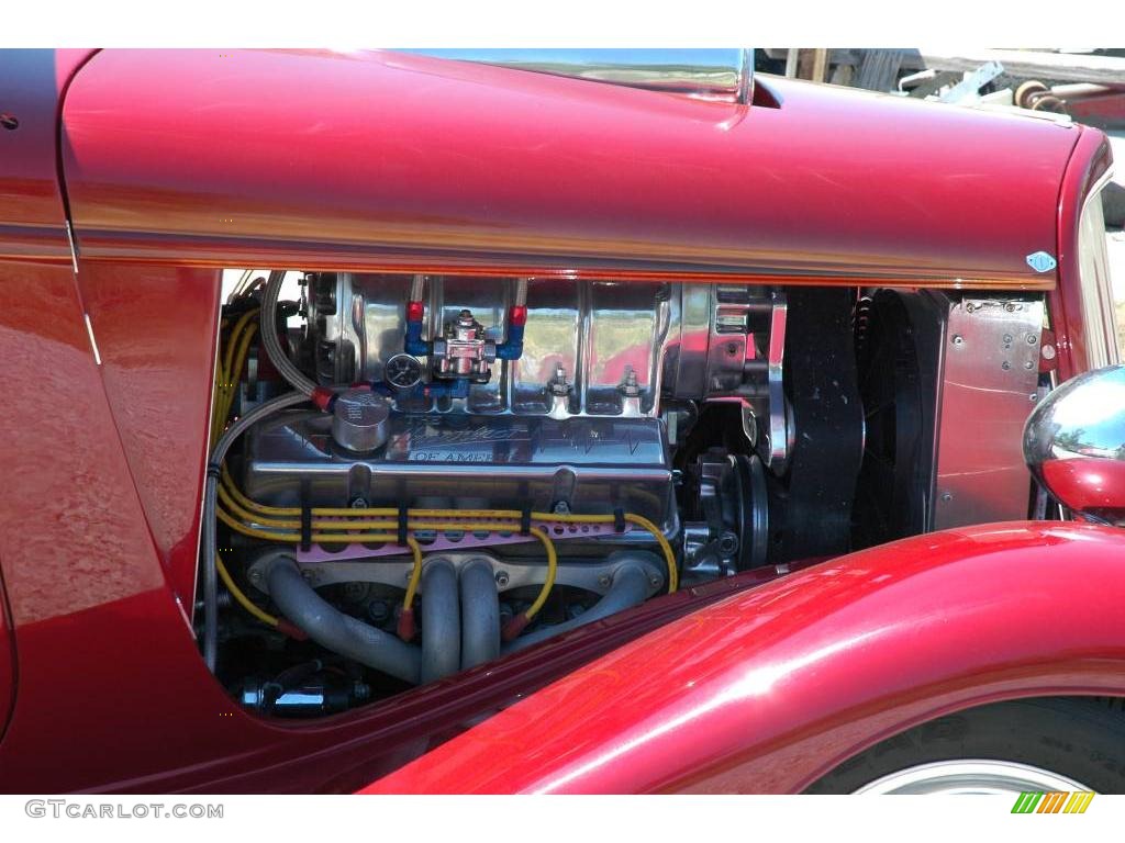 1933 Model B 2 Door Sedan Hot Rod - Red Metallic / Saddle Tan photo #6