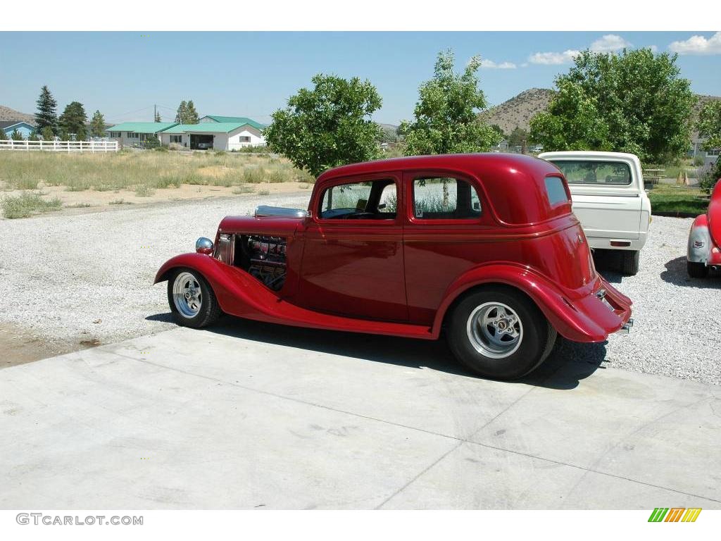 1933 Model B 2 Door Sedan Hot Rod - Red Metallic / Saddle Tan photo #18