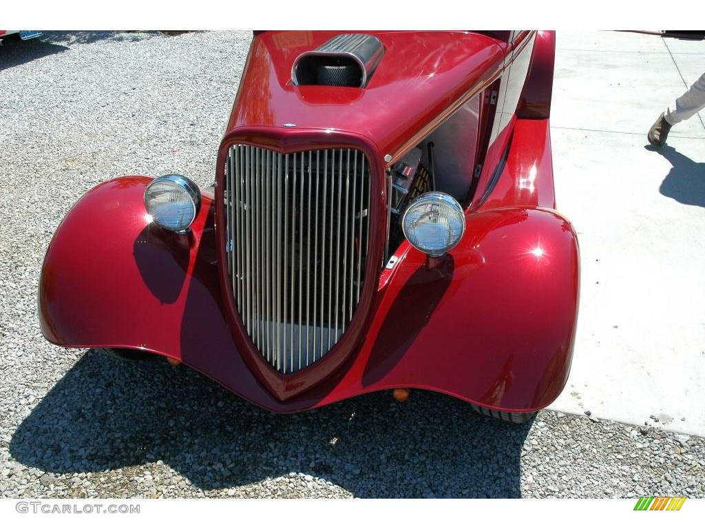 1933 Model B 2 Door Sedan Hot Rod - Red Metallic / Saddle Tan photo #22