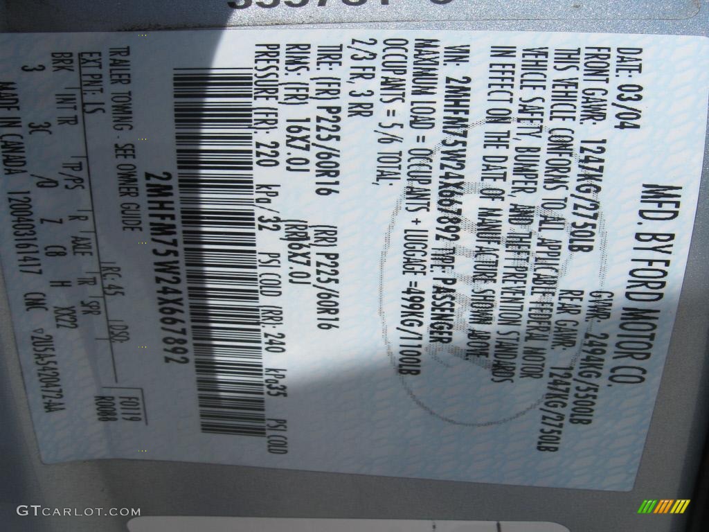 2004 Grand Marquis LS - Light Ice Blue Metallic / Light Flint photo #36