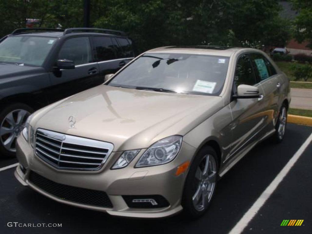 2010 E 350 Sedan - Pearl Beige Metallic / Almond Beige photo #1