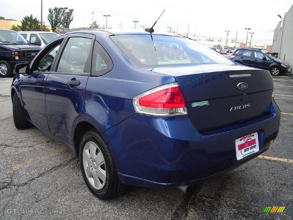 2008 Focus S Sedan - Vista Blue Metallic / Medium Stone photo #3