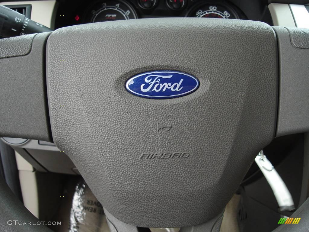 2008 Focus S Sedan - Vista Blue Metallic / Medium Stone photo #25