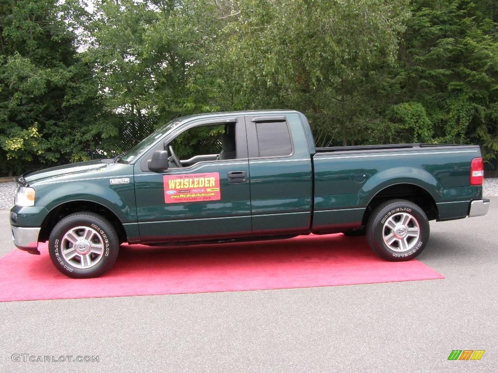 2007 F150 XLT SuperCab - Forest Green Metallic / Medium Flint photo #5