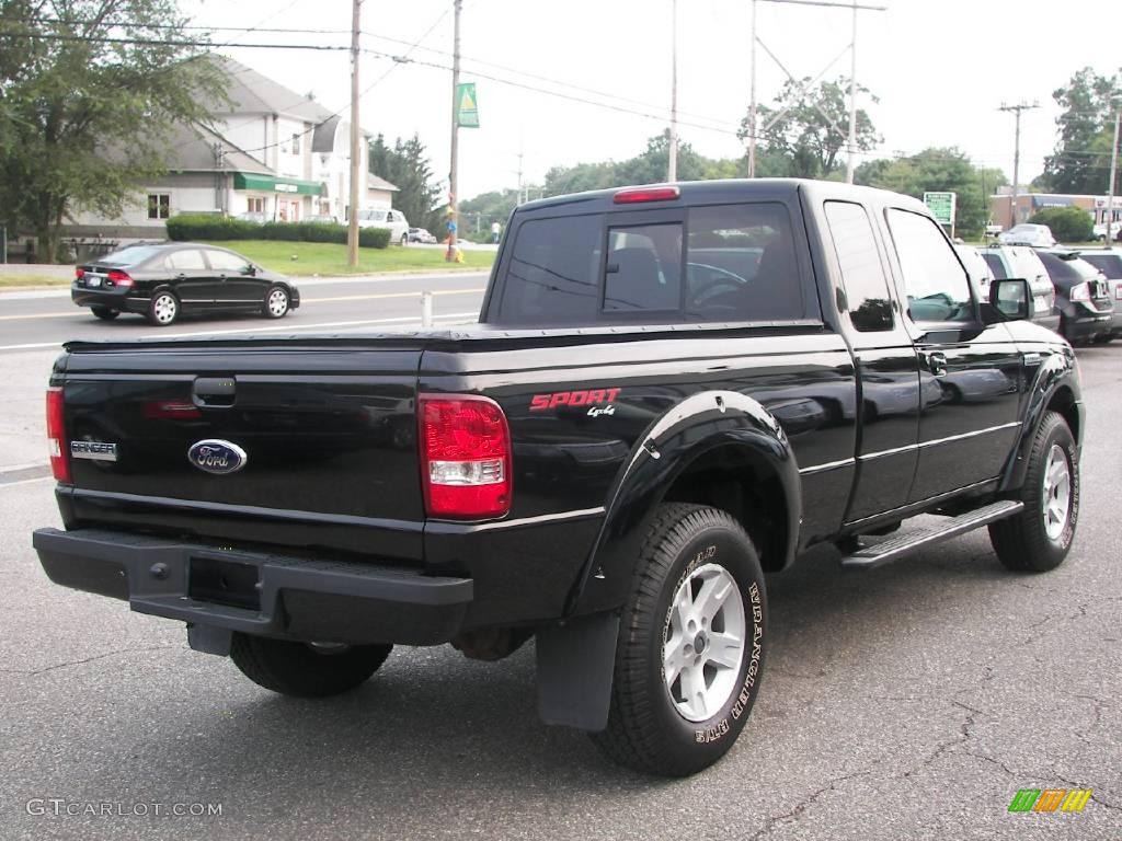 2006 Ranger Sport SuperCab 4x4 - Black / Ebony Black/Grey photo #3