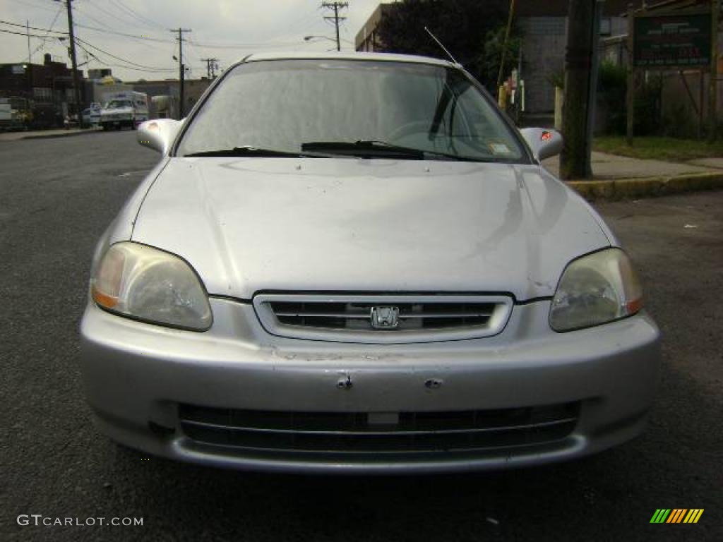 1996 Civic DX Hatchback - Vogue Silver Metallic / Gray photo #1