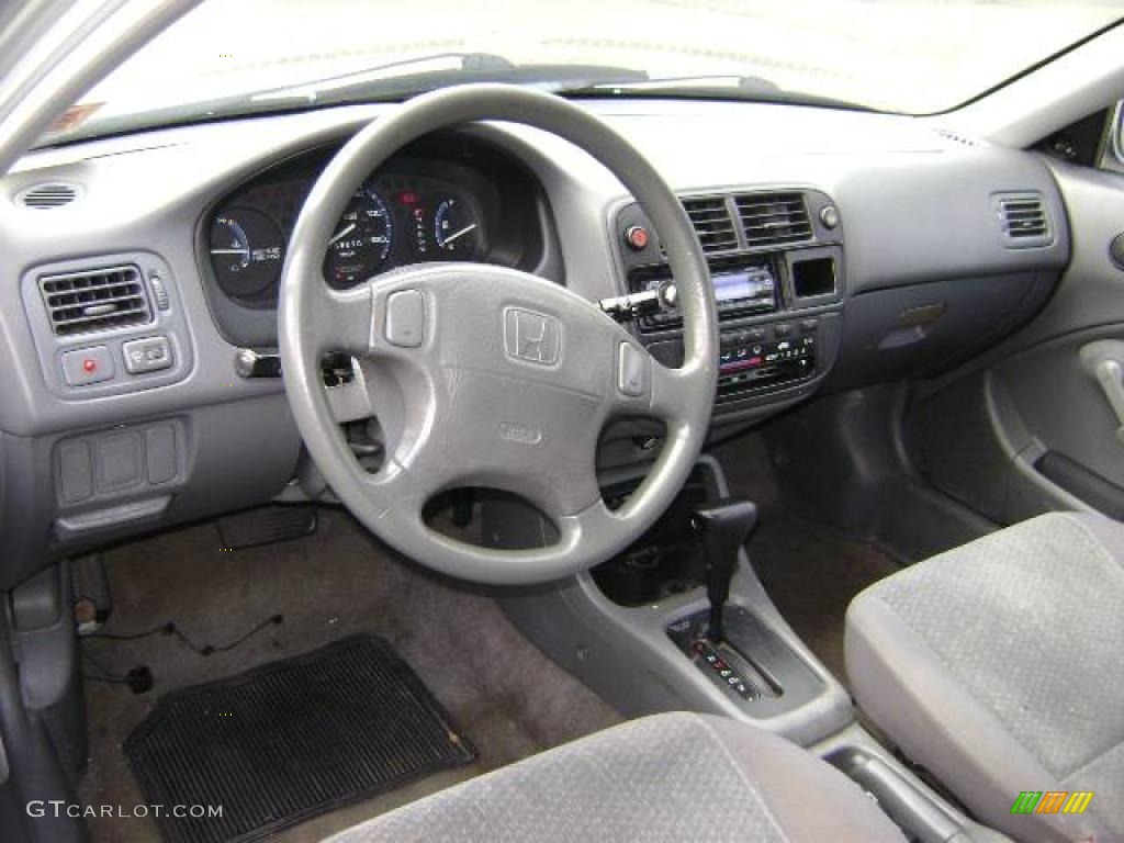 1996 Civic DX Hatchback - Vogue Silver Metallic / Gray photo #7